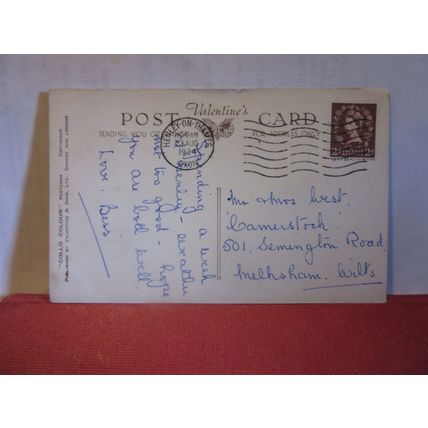 HENLEY-ON-THAMES, OXON used vintage postcard by Valentine 1954 pm =
