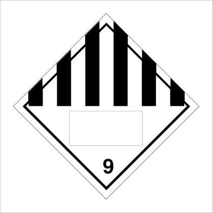 SIGN BLACK WHITE STRIPE DIAMOND 9 BOX SPACE DETAILS PLACARD HA269 INDUSTRY