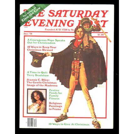 Vintage Mag: Dec 1979 The Sat Evening Post ~ 1980 Olympics, Religious Painting