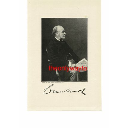 Gathorne Gathorne-Hardy, Earl Of Cranbrook, Politician, Book Illustration, 1895
