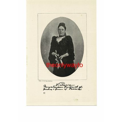 Victoria, Empress Frederick Of Prussia, Book Illustration (Print), 1895