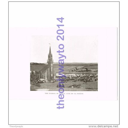 Pardon of Sainte Anne-De-La-Palude , Brittany, France, Book Illustration, 1912