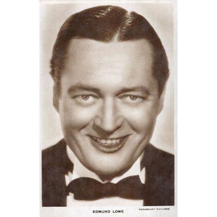 Edmund Lowe Paramount Pictures Film Star Real Photo Postcard