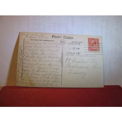 ARCH OF 'ECCE HOMO', JERUSALEM, PALESTINE, ISRAEL used antique postcard 1919 =