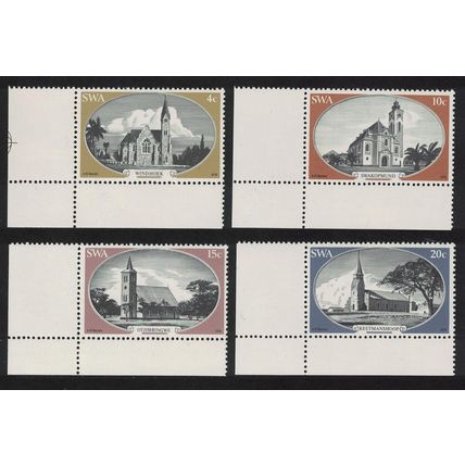 SWA Historic Churches 4v Corners 1978 MNH SG#319-322