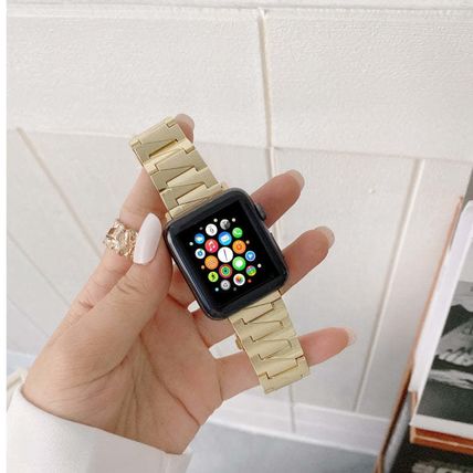 Creative Chain Stainless Steel Metal Strap For Apple Watch Series, 7 41mm / 6&SE