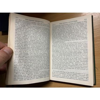 1902 "THE FRENCH REVOLUTION A HISTORY" THOMAS CARLYLE ANTIQUE LEATHER BOOK (P3)