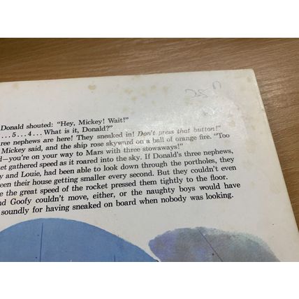 1970 WALT DISNEY'S DONALD DUCK THE POP UP ASTRONAUT VINTAGE HARDBACK BOOK (P4)