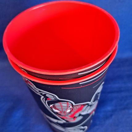 New ZAK Lot 2 Marvel SPIDERMAN TUMBLERS Plastic Drink Cups Water Miles Morales