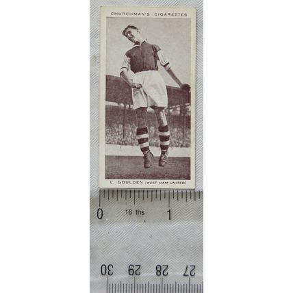 1938 Churchmans Association Footballers No. 16 L. Goulden, West Ham United