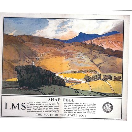 UK RAIL ADVERISING L.M.S SHAP FELL CARD NO 10327577