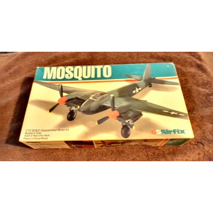 USairfix Mosquito 1:72 Scale Army Plane Complete Unassembled Model Kit 1979