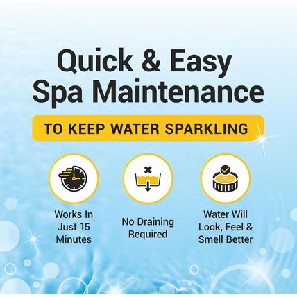 3In1 Weekly Hot Tub Cleaner, Conditioner, Clarifier - Hot Tub Chemicals for Stan