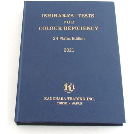 Ishihara Color Vision Test Book 24 Plates with User Manual