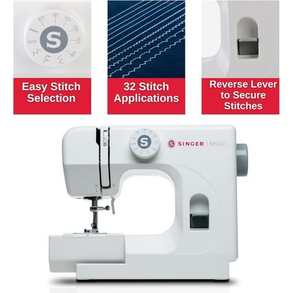 SINGER M1000 Mending Machine | Compact, Lightweight & Portable with 32 Stitch Ap