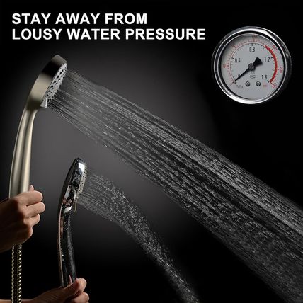 YOO.MEE High Pressure Handheld Shower Head with Powerful Shower Spray against Lo