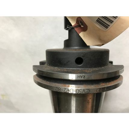 BIG CV50-DR2-80 RUBBER FLEX COLLET CHUCK, CAT-50 3" GAGE LENGTH,TA,AD