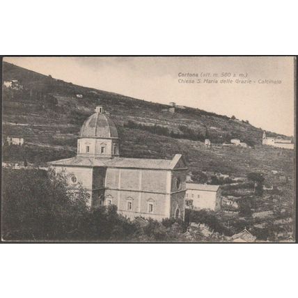 Calcinaio, Chiesa Santa Maria delle Grazie, Cortona, c.1940 - Polvani Cartolina