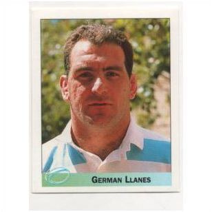 Merlin Rugby World Cup 1995 sticker No.131 German Llanes