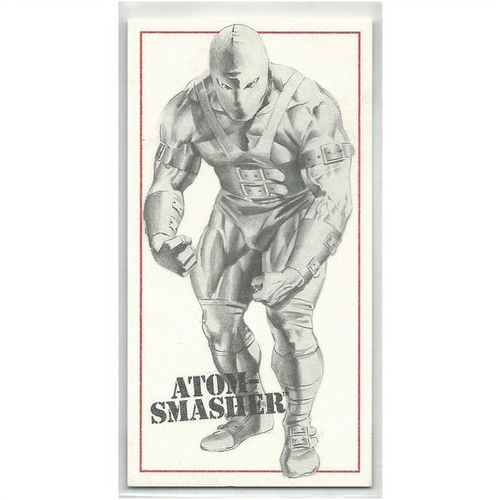 KINGDOM COME EXTRA ' SKETCHBOARD ' card # 8 ATOM-SMASHER ( 1996 )