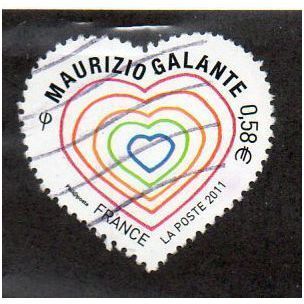 FRA 2011 58c 'ST VALENTINES DAY' FINE USED (EBID21-695)