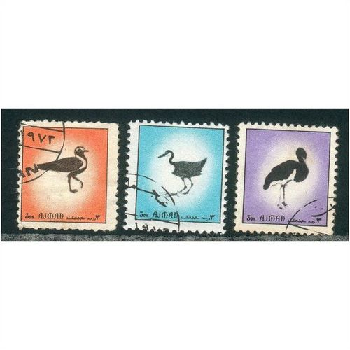 Ajman stamps 1972 - Birds x 3