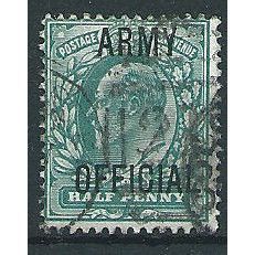 1902 O48 1/2d Blue-Green Army Official Fine Used . ..