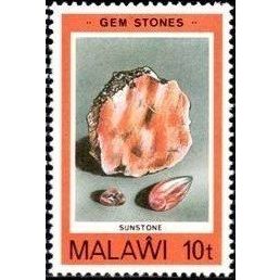 Malawi QEII 1980 Gemstones 10t Sunstone Unmounted Mint NHM SG 626 Sc 371 stamp