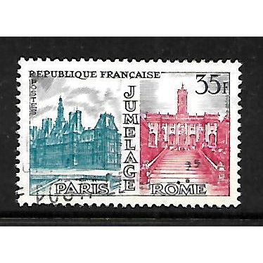 FRANCE 1958 35F PARIS - ROME - FRIENDSHIP SG 1399 FINE USED#2
