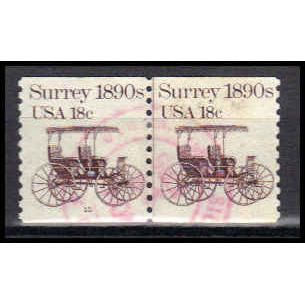 Used 1907 18c Surrey Fine CNP Left 10 PA0531