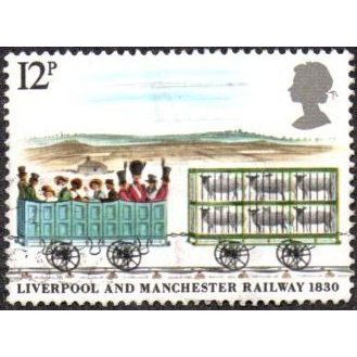 1980 150th Anniv Liverpool & Manchester Railway.12p Passengers & Sheep Fine Used
