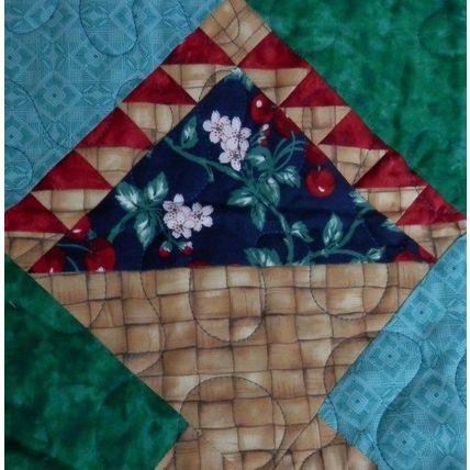 Quilt Cherry Fruit Basket 100750Q