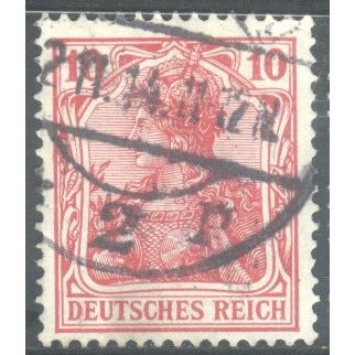 Germany 1905 - 10pf carmine red - "Germania" - used 2