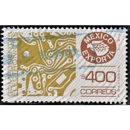 Mexico, 1984 $400 Electronics, SG 1360h (Scott #1137), used
