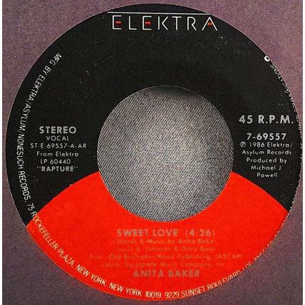 Anita Baker - Sweet Love / Watch Your Step Vinyl 45