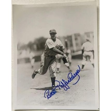Boots Poffenberger (d 99) Signed Autographed Vintage 8x10 Photo Brooklyn Dodgers
