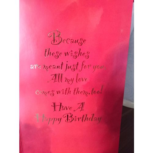 Boyfriend Birthday Cards - For My Boyfriend #1 - LARGE 3-fold CARD