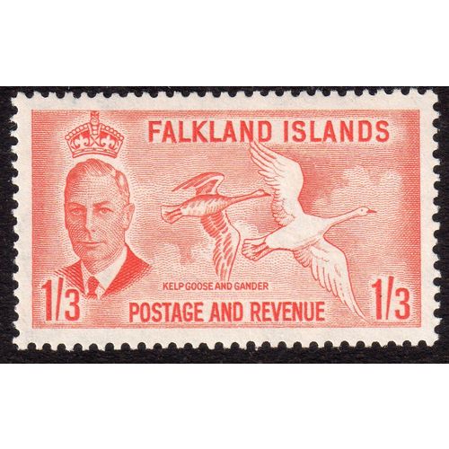 Falkland Islands Sg181 1s3d Orange fine V/Lightly Mounted Mint (G35)