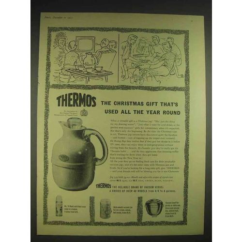 1957 Thermos Vacuum Vessels Ad - Model 54Q Jug