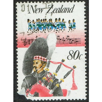 New Zealand 1986 Music 80c Multicoloured SG1409 AvU