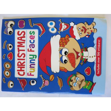 Christmas Funny Faces Includes Over 100 Stickers! Book