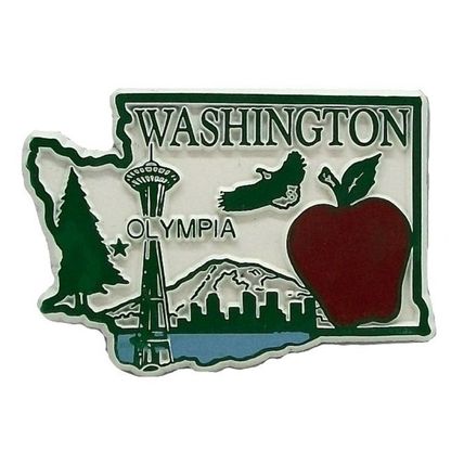 Washington Olympia 4 Color Fridge Magnet
