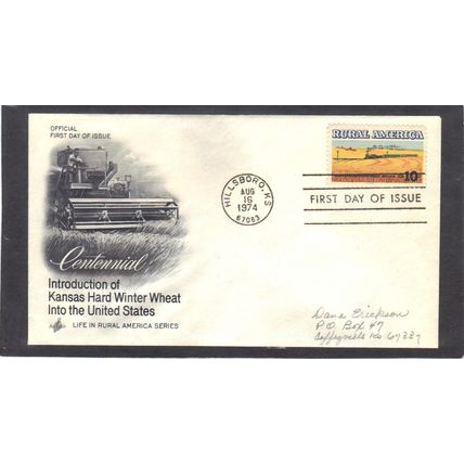 FDC Art Craft 1506 10c Winter Wheat (Cachet-Penciled/A) CV42240