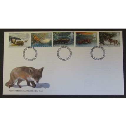 ROYAL MAIL - FOUR SEASONS - WINTERTIME FIRST DAY COVER 1992 (a)
