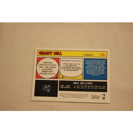 Grant Hill 2005/06 Bazooka MINI NO. 118