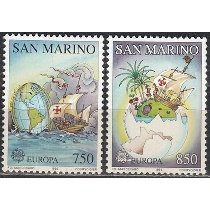 San Marino 1992 Michel 1508 - 1509 Neuf ** Cote (2006) 6.00 Euro Europa CEPT