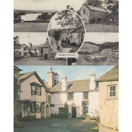 Hawkshead The Square Cumbria 2x Vintage Mint Postcard s