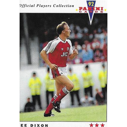 Panini 1992 Official Players Trading Cards: Arsenal - Defender, Dixon (Lee)