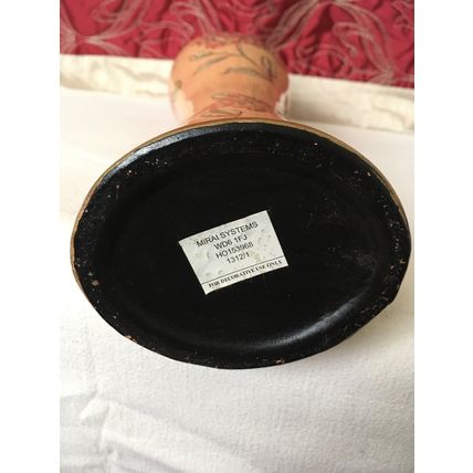 Decorative Feminine Shape Gold Pink Green Red Colourful 17.5” Vase