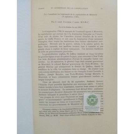 1921 PROCEEDINGS & TRANSACTIONS ROYAL SOCIETY OF CANADA Volume XV French English